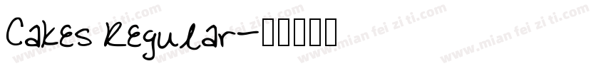 Cakes Regular字体转换
